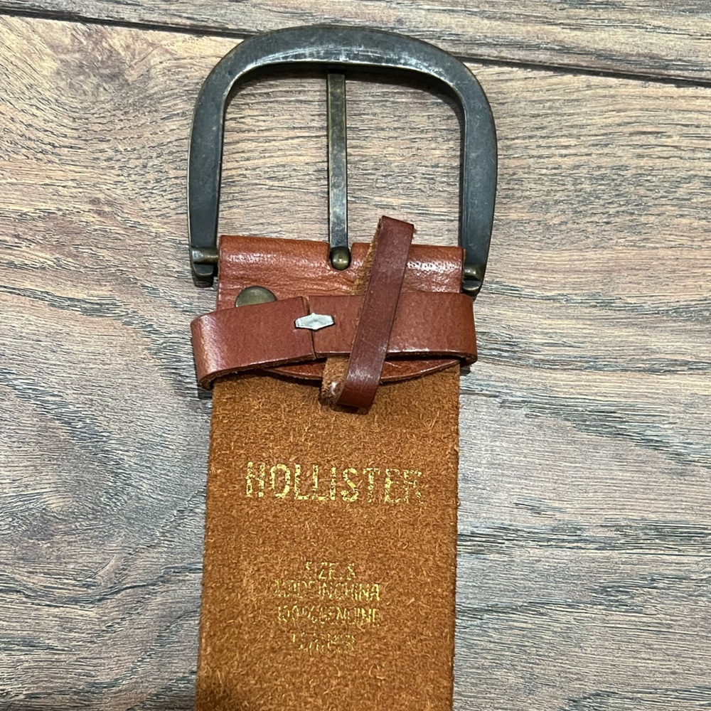 { hollister } brown braided vintage belt, small - Picture 4 of 4